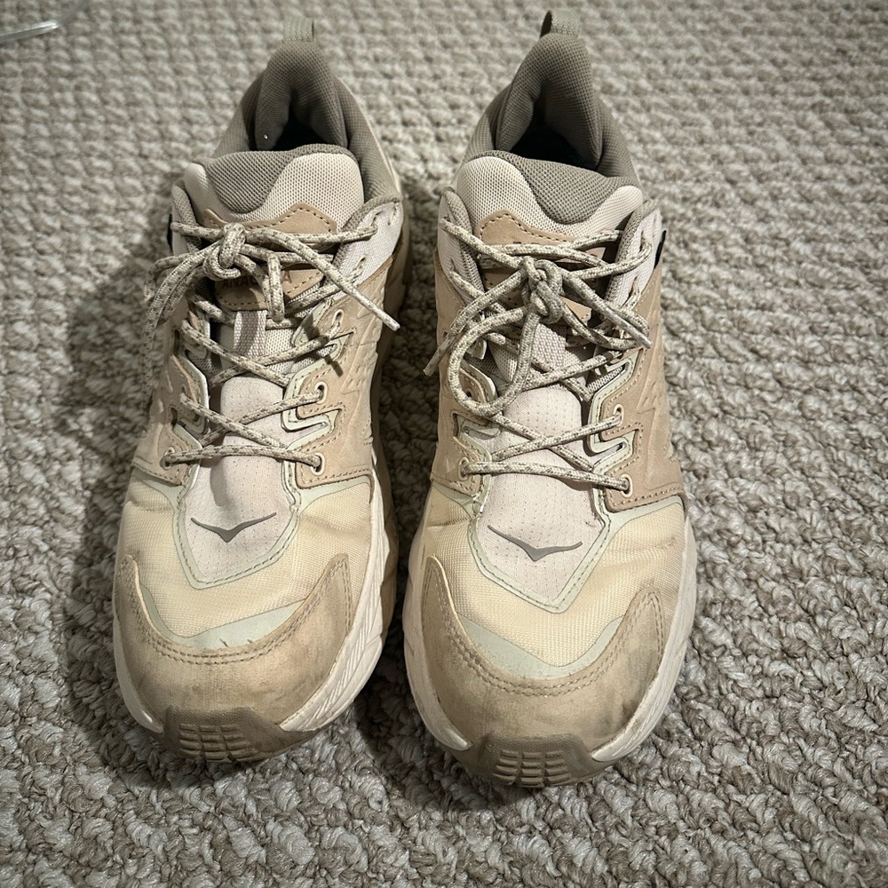 Hoka Transport Shoes - Tan, Size 9.5